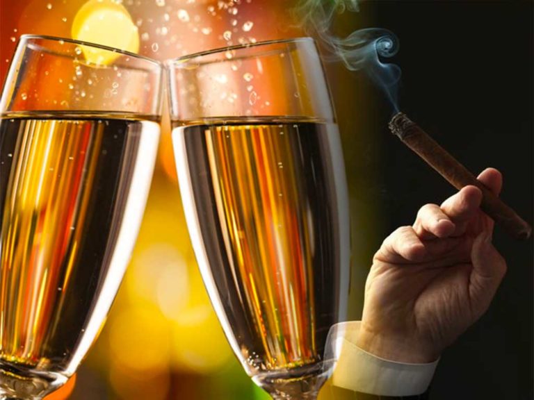 Peuton boire du Champagne en dégustant un cigare