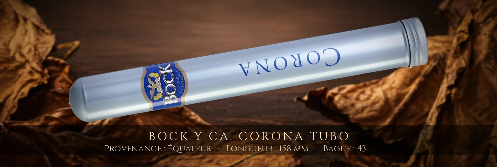 Bock y Ca. Corona Tubo — Bock y Ca. — Équateur