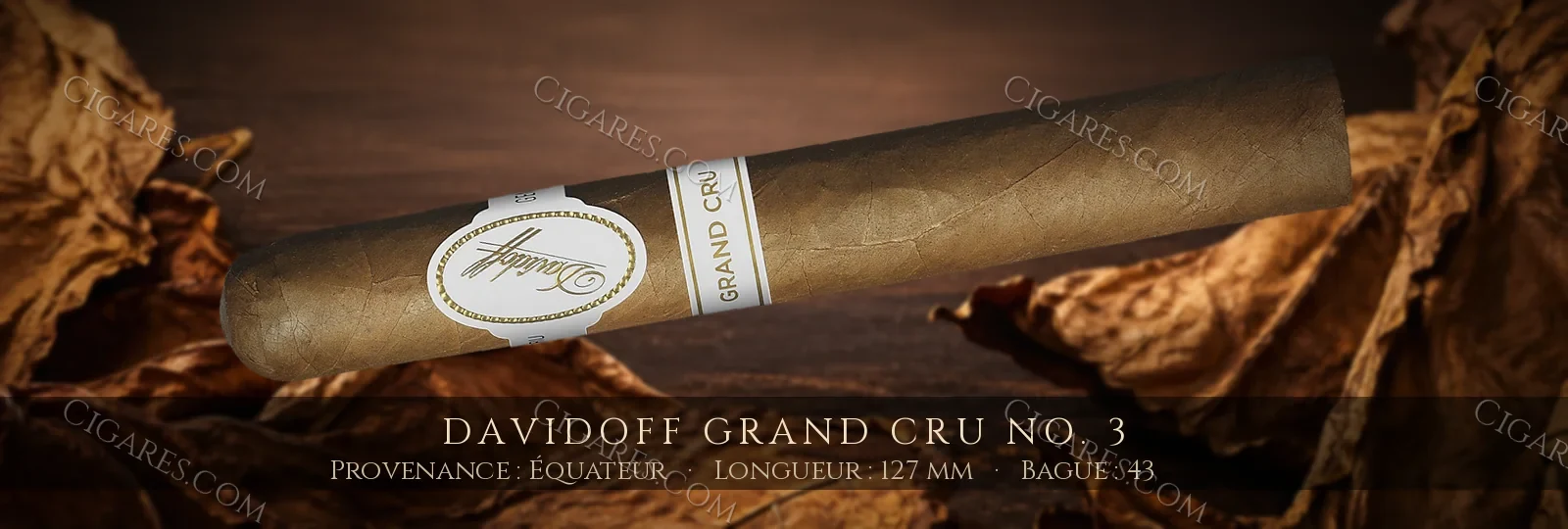 Davidoff Grand Cru No. 3 — Davidoff — République Dominicaine