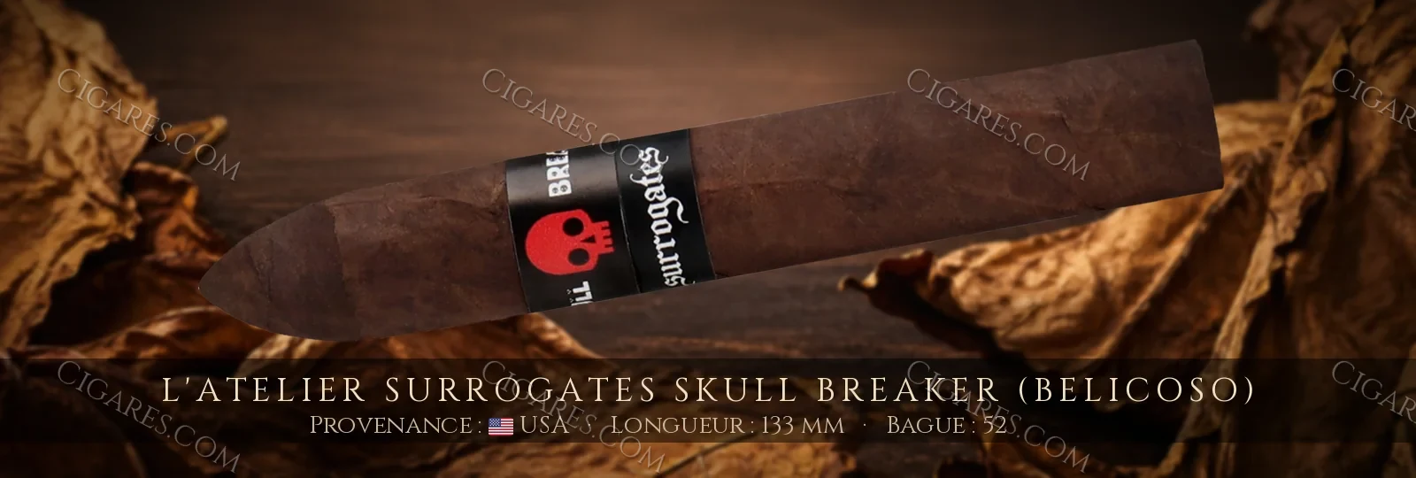 L'Atelier Surrogates Skull Breaker (Belicoso) — L'Atelier — Nicaragua