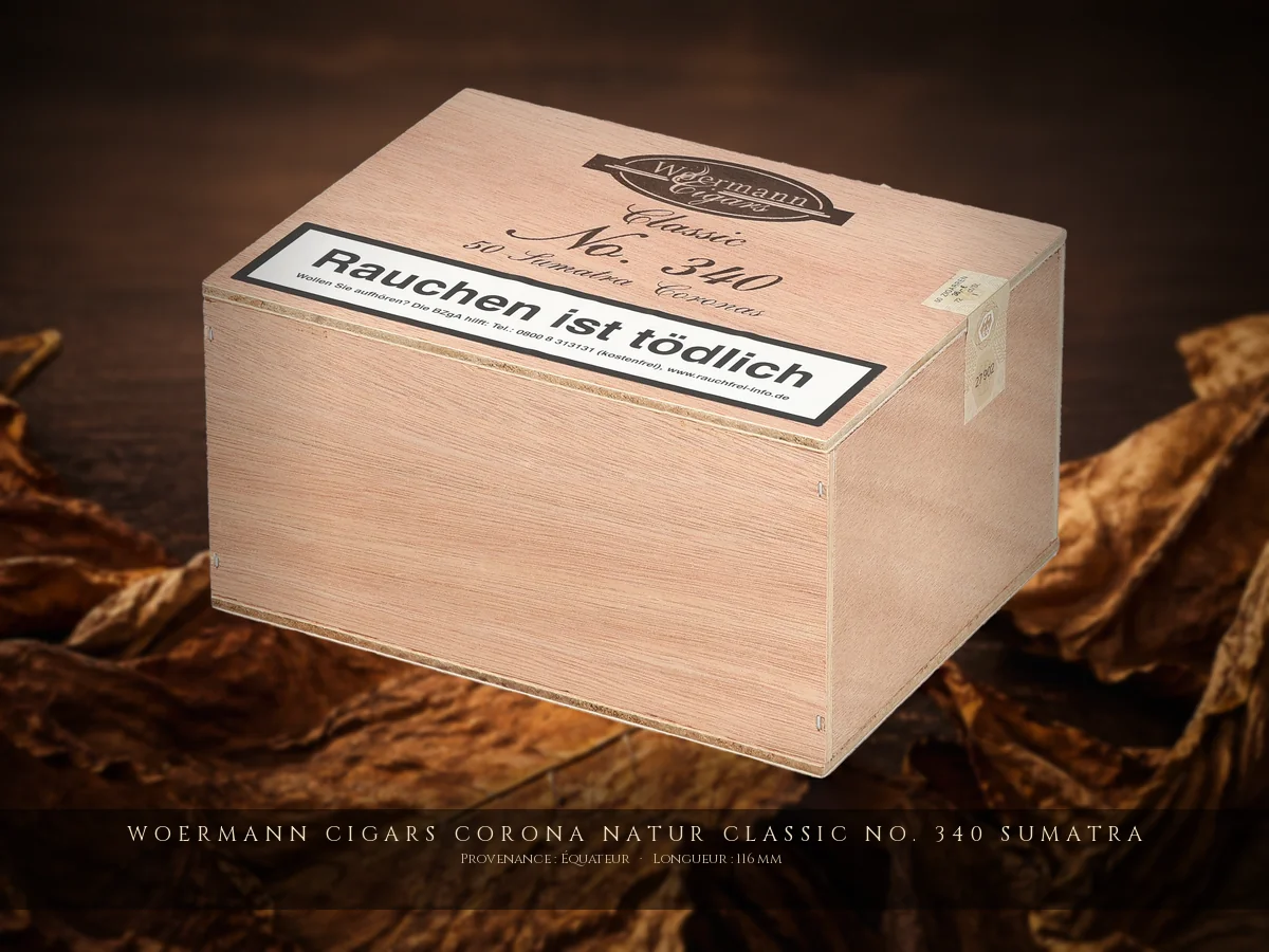Woermann Cigars Corona Natur Classic No. 340 Sumatra — Woermann Cigars — République Dominicaine