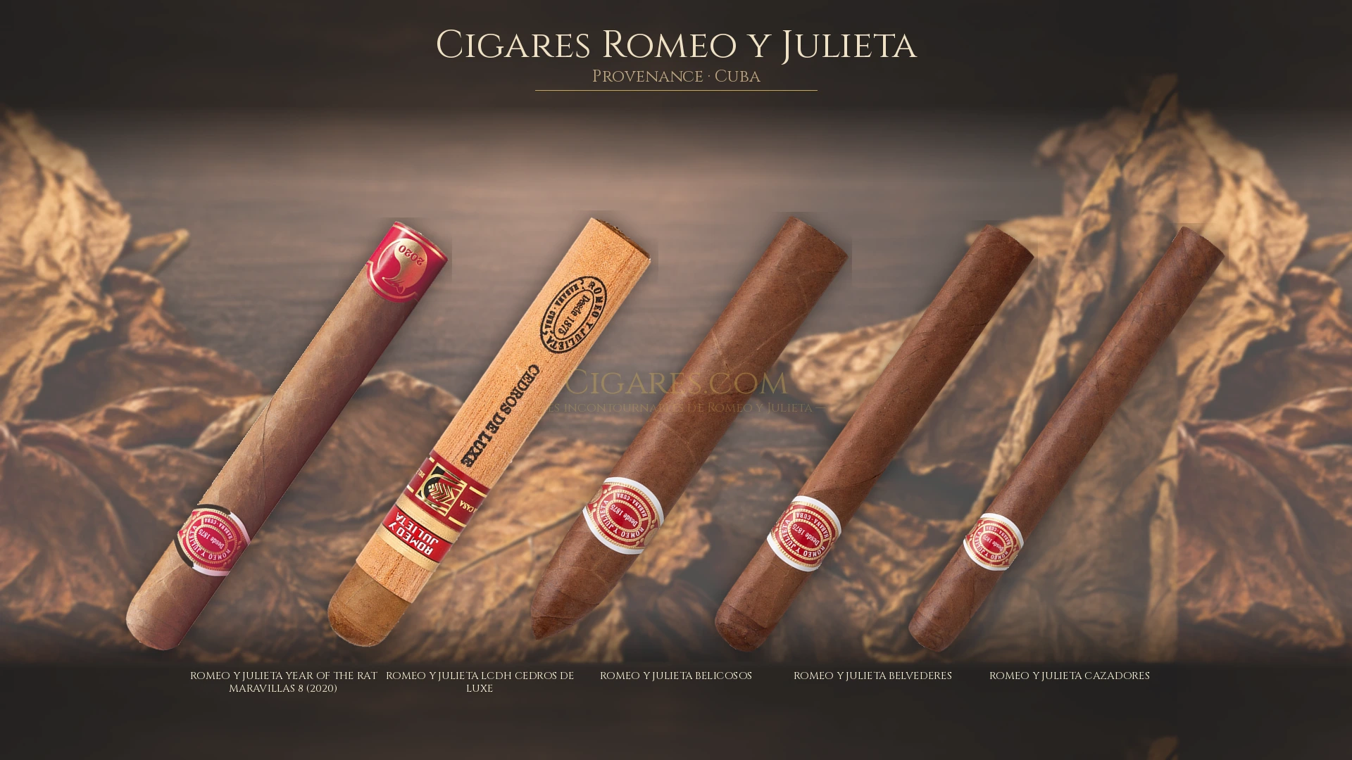 Top cigares Romeo y Julieta Cuba — les plus populaires